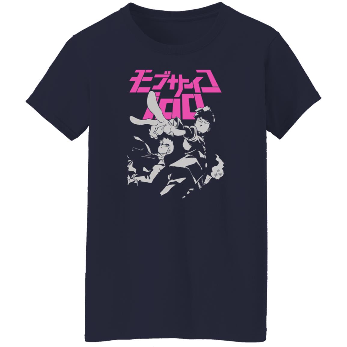 Mob Psycho 100 Merch Mob Psycho 100 Black Tee Shirt Mob Psycho 100 Merch Mob Psycho 100 Black Tee Shirt